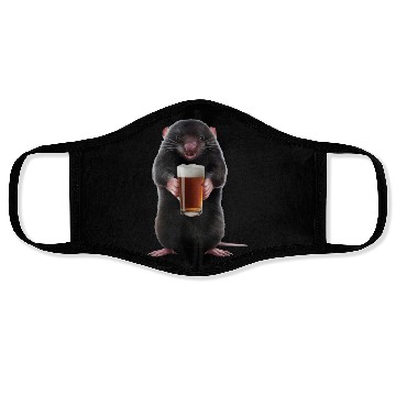 Discover Mole Drinking Beer Realistic Face Masks