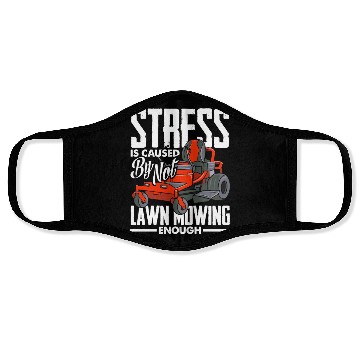 Discover Landscaper Gardener Stress Lawn Mowing Face Masks