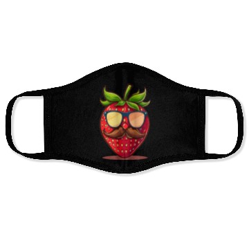 Discover Strawberry Sunglasses Mustache Fruits Face Masks