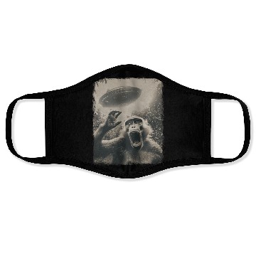 Discover Baboon Monkey UFO Alien Extraterrestrial Selfie Face Masks