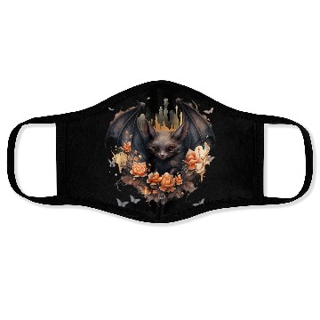Discover Cute Bat Flowers Aesthetic Face Masks