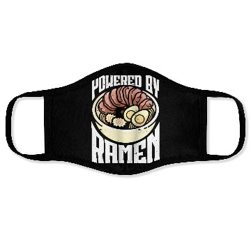 Discover Powered By Ramen Anime Japanese Soup Cup Noodle Face Masks