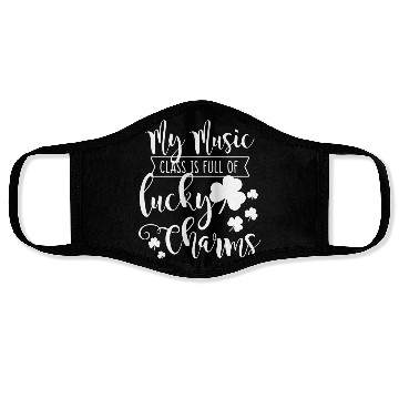 Discover Womens Music Teacher Saint Patricks Day Funny Face Masks