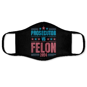 Discover Prosecutor vs Felon Funny Face Masks