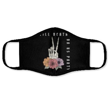 Discover Funny Bachelorette Party Til Death Do Us Party Face Masks