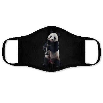 Discover Panda Playing Clarinet Realistic Face Masks