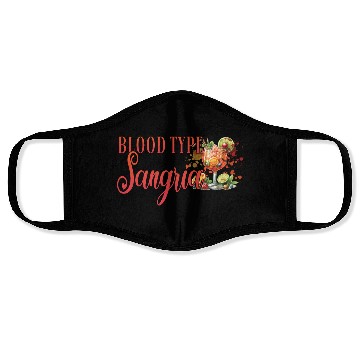 Discover Cocktail Bartender Blood Type Sangria Face Masks