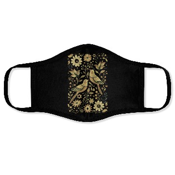 Discover Golden birds Face Masks