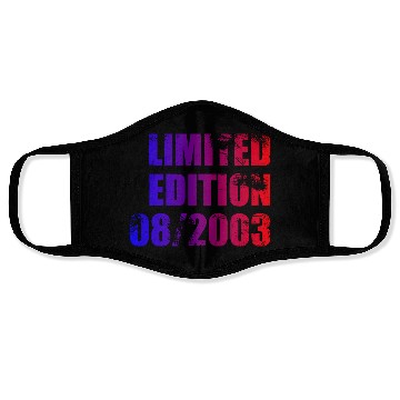 Discover 21st birthday Limited Edition 08/2003 Face Masks