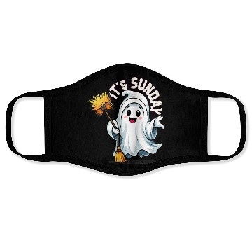 Discover It's Sunday little ghost Face Masks