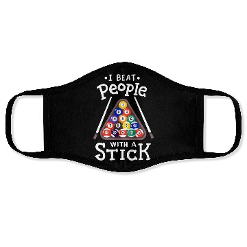 Discover Billiards Pool Player Face Masks