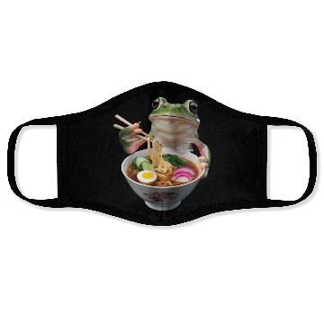 Discover Frog Eating Ramen Realistic Face Masks