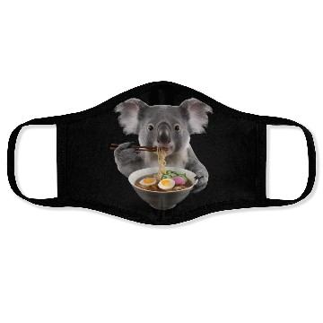 Discover Koala Eating Ramen Realistic Face Masks