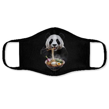 Discover Panda Eating Ramen Realistic Face Masks