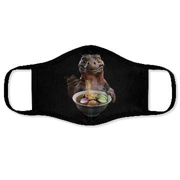 Discover Komodo Eating Ramen Realistic Face Masks