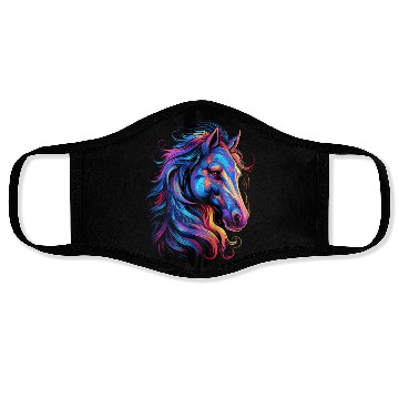 Discover Horse Beautiful Graphic Face Masks