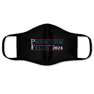 Discover Prosecutor Vs Felon Funny Voting Election 2024 2 Face Masks