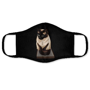 Discover Siamese Cat in Box Face Masks