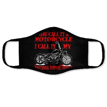 Discover Emotional Support Motorcycle LIKE US ON FACEBOOK Face Masks