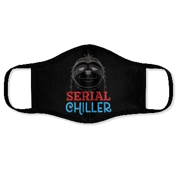 Discover Serial Chiller Funny Sloth Embrodery Effect Face Masks