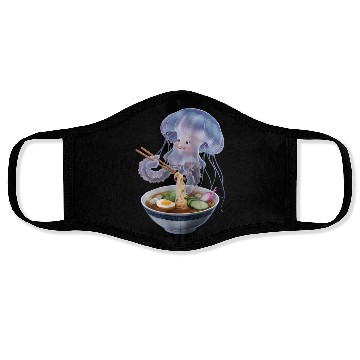 Discover Jellyfish Eating Ramen Realistic Face Masks