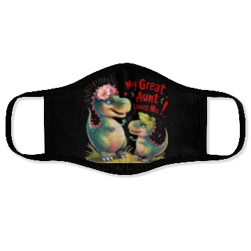 Discover My Great Aunt Loves Me Face Masks