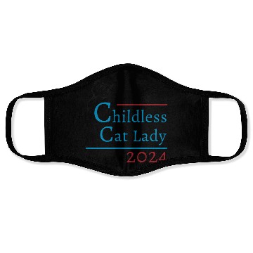 Discover "Childless Cat Lady" Kamala Harris 2024 Face Masks