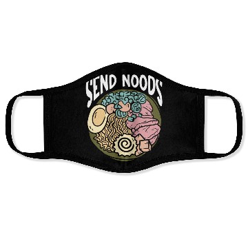 Discover Send Noods Funny Japanese Ramen Noodle Face Masks