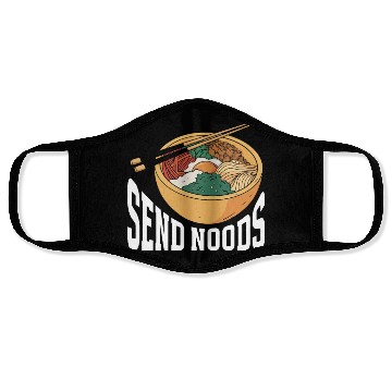 Discover Send Noods Funny Japanese Ramen Noodle Face Masks