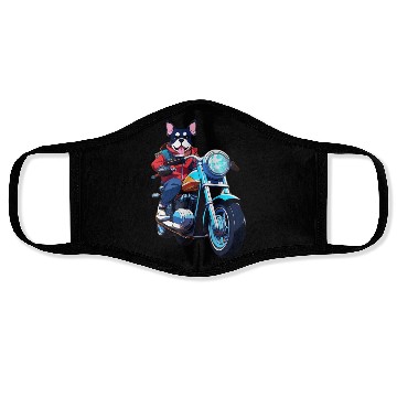 Discover Motorcycle Dog Riding Through The Streets Face Masks