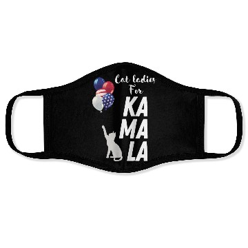 Discover Cat ladies voting for Kamala Face Masks