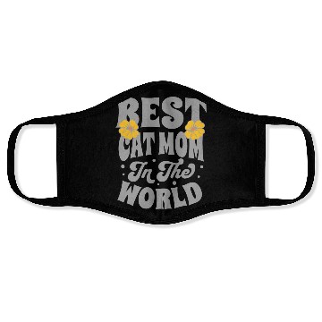 Discover Best Cat Mom in the World Face Masks