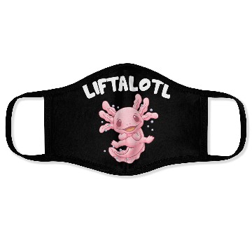 Discover Liftalotl Workout Axolotl Gym Salamander Funny Wei Face Masks