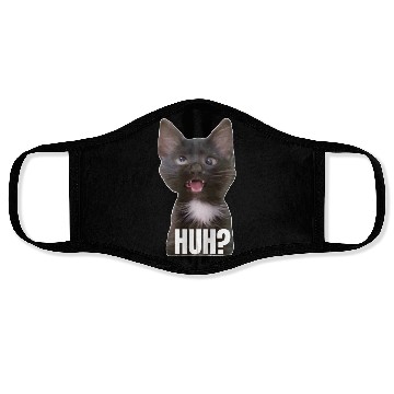 Discover Funny Cross Eyed Cat Meme Huh Funny Cat Face Masks