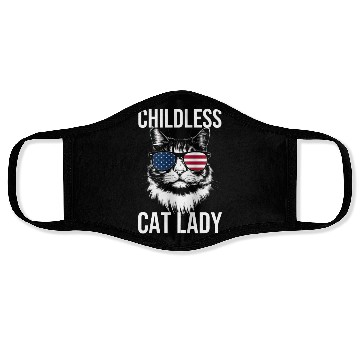 Discover Childless Cat Lady Face Masks