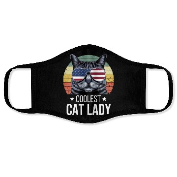 Discover Coolest Cat Lady Face Masks