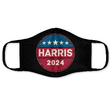 Discover Retro Kamala Harris 2024 Face Masks