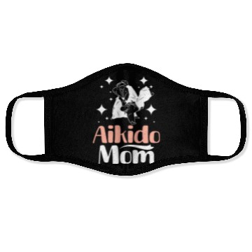 Discover Mother's day Mama Aikido Mom Face Masks