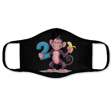 Discover 2nd Birthday Monkey Face Masks