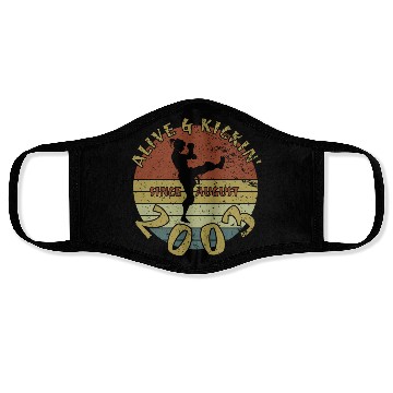 Discover 21st birthday Alive and kickin since 08/2003 Face Masks