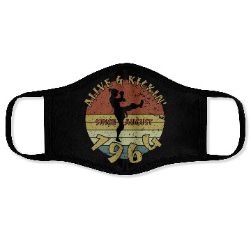 Discover 60th birthday Alive and kickin since 08/1964 Face Masks