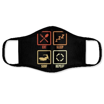 Discover Surfer Daily Schedule Face Masks
