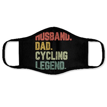 Discover Husband Dad Cycling Legend Funny Father Face Masks