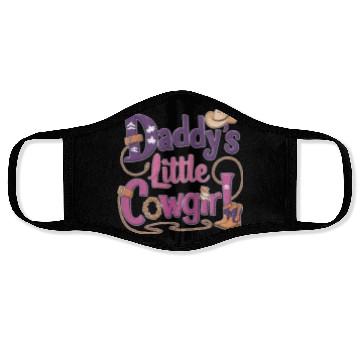 Discover Daddy's Little Cowgirl Face Masks