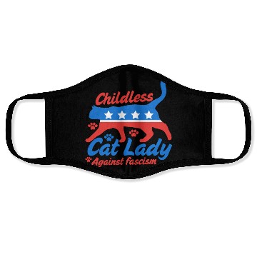 Discover Childless cat Lady 2024 election campaign Face Masks
