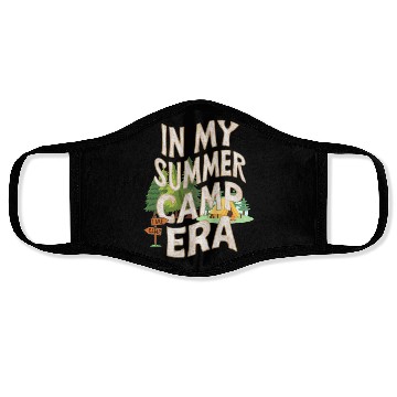 Discover Cute In My Summer Camp Era Groovy Friend Crew Face Masks