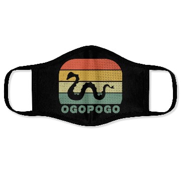 Discover Ogopogo Retro Lake Monster Cryptid Face Masks