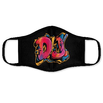 Discover Vibrant DJ Graffiti Inspired Street Art Face Masks