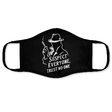 Discover Suspect Everyone, Trust No One - Perfect Murder Face Masks