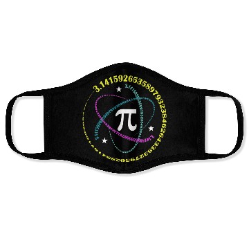 Discover Pi day 3.14 Funny Math Lover Happy Pi day Face Masks